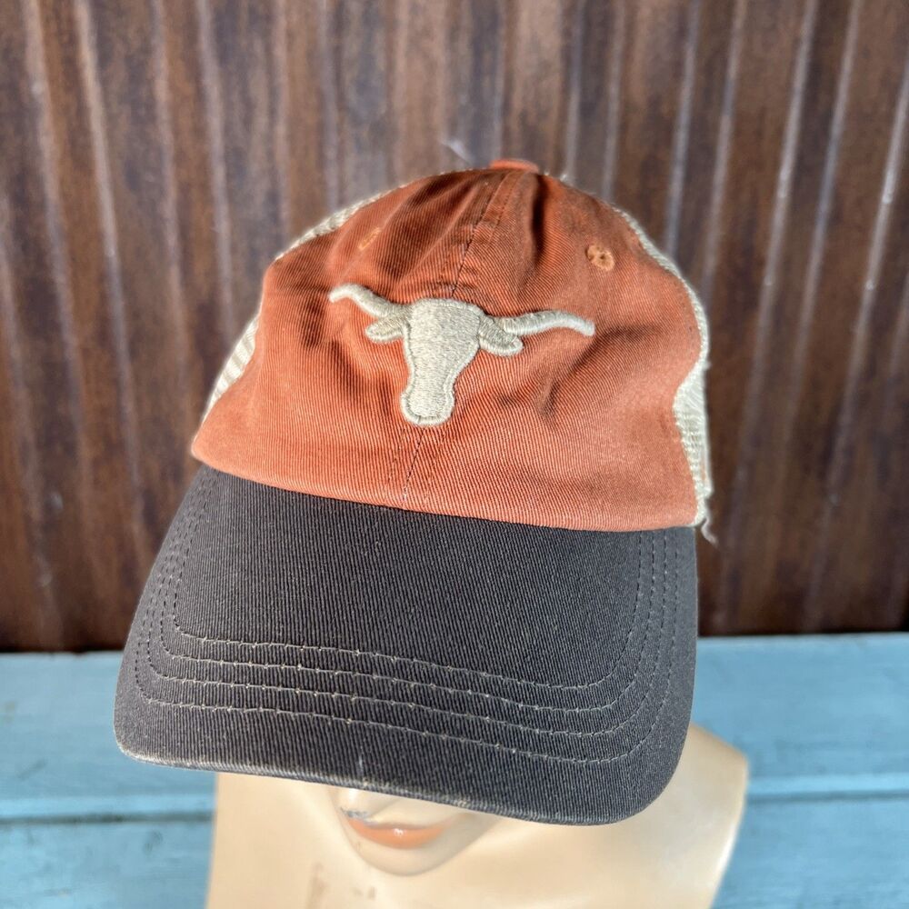 Men's Top of the World Texas Orange Texas Longhorns Youth Trucker Snapback Hat
